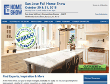 Tablet Screenshot of homeshowsanjose.com